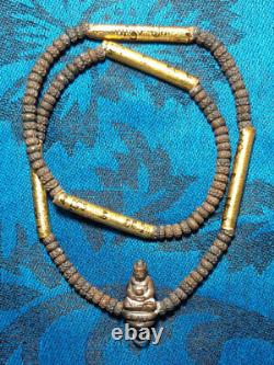 0429 Pra Kring Prong Fa Takrut Necklace Lp Kalong 52 Buddha Thai Amulet Genuine