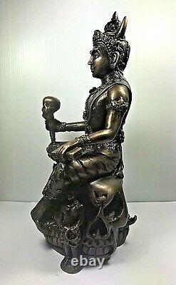 10.5 Brass God Of Death Phraya Yommaraj Buddha Statue Magic Fetish Thai Amulet