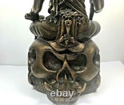 10.5 Brass God Of Death Phraya Yommaraj Buddha Statue Magic Fetish Thai Amulet