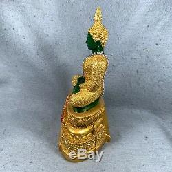 10.5 Bucha Statue Phra kaew morakot LEK NAM PEE Thai Buddha Amulet Talisman