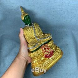 10.5 Bucha Statue Phra kaew morakot LEK NAM PEE Thai Buddha Amulet Talisman #