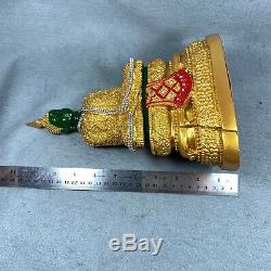 10.5 Bucha Statue Phra kaew morakot LEK NAM PEE Thai Buddha Amulet Talisman #