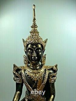 10.5 King Of Somdej Phra Kaew Statue Lek Nam Pee Buddha Luck Wealth Thai Amulet