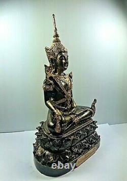 10.5 King Of Somdej Phra Kaew Statue Lek Nam Pee Buddha Luck Wealth Thai Amulet