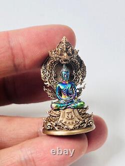 100% Genuine Buddha Big Naga Royal Rainbow Leklai Talisman Buddhist art Amulet