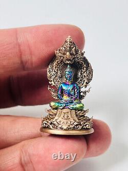 100% Genuine Buddha Big Naga Royal Rainbow Leklai Talisman Buddhist art Amulet