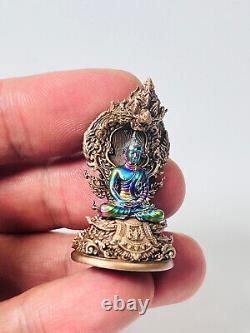 100% Genuine Buddha Big Naga Royal Rainbow Leklai Talisman Buddhist art Amulet