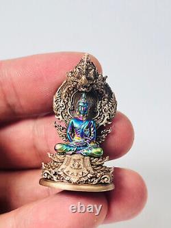 100% Genuine Buddha Big Naga Royal Rainbow Leklai Talisman Buddhist art Amulet