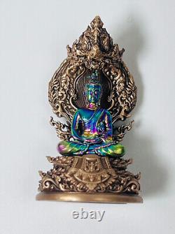 100% Genuine Buddha Big Naga Royal Rainbow Leklai Talisman Buddhist art Amulet