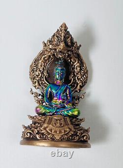 100% Genuine Buddha Big Naga Royal Rainbow Leklai Talisman Buddhist art Amulet