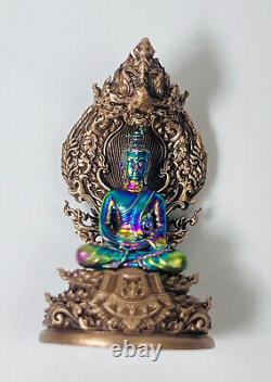 100% Genuine Buddha Big Naga Royal Rainbow Leklai Talisman Buddhist art Amulet