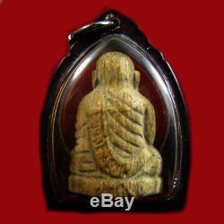 100% Genuine Tiger Bone Lp Ngern Thai Amulet For Money Buddha Lucky Pendant
