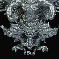 100%Solid silver Buddha Thai Eagle Garuda Phaya Krut Amulet Success LP. Tong