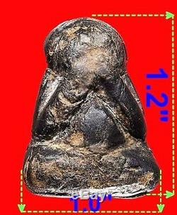100% Thai Buddha Amulet Pra Pidta LP Keaw Wat Kerwan