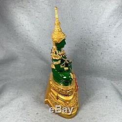 11.5 Bucha Statue Phra kaew morakot LEK NAM PEE Thai Buddha Amulet Talisman #