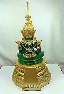 11.5 Bucha Statue Phra kaew morakot LEK NAM PEE Thai Buddha Amulet Talisman $$$