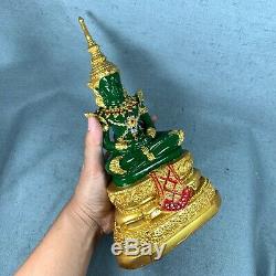 11.5 Bucha Statue Phra kaew morakot LEK NAM PEE Thai Buddha Amulet Talisman #