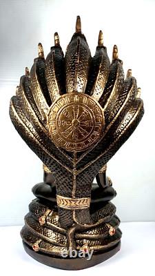 12.5 Lek Namphi Phra Nakprok Naga Buddha Statue Luck Wealth Fetish Thai Amulet