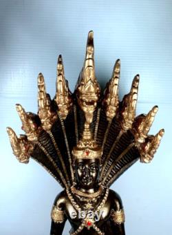 12.5 Lek Namphi Phra Nakprok Naga Buddha Statue Luck Wealth Fetish Thai Amulet