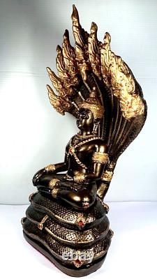 12.5 Lek Namphi Phra Nakprok Naga Buddha Statue Luck Wealth Fetish Thai Amulet