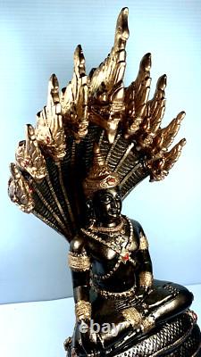 12.5 Lek Namphi Phra Nakprok Naga Buddha Statue Luck Wealth Fetish Thai Amulet