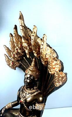 12.5 Lek Namphi Phra Nakprok Naga Buddha Statue Luck Wealth Fetish Thai Amulet