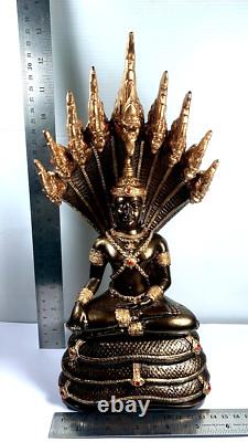 12.5 Lek Namphi Phra Nakprok Naga Buddha Statue Luck Wealth Fetish Thai Amulet
