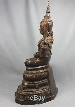 12 Antique BE. 2500 Phra Kaew Morakot Thai Emerald Buddha Amulet Talisman Real