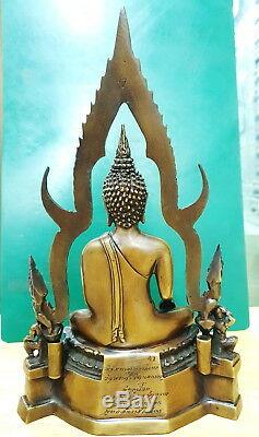 12 H PRA PUTHA SHINARAJ THAI SITTING BUDDHA Magic Amulet Luck Holy Respect