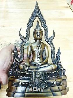 12 H PRA PUTHA SHINARAJ THAI SITTING BUDDHA Magic Amulet Luck Holy Respect