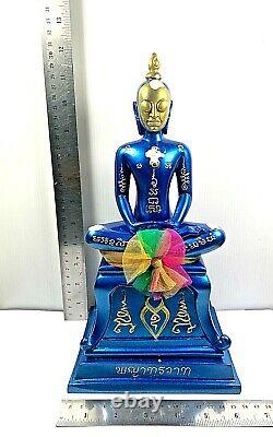12 Holy Blessed Ngang Takrut Buddha Coin Statue Ajarn Kom Trivej Thai Amulet