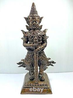 12 Lek Namphi 2 Sides 2 Faces Tao Wessuwan Buddha Statue Gambling Thai Amulet