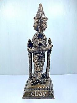 12 Lek Namphi 2 Sides 2 Faces Tao Wessuwan Buddha Statue Gambling Thai Amulet