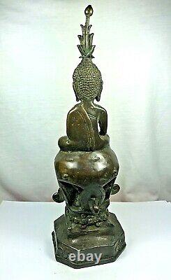 12 Magic Old Bronze Phra Chiang Roong Chiang San Buddha Statue Thai Amulet$$$