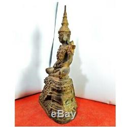 12 Thai Antique Look Buddha Phra Keaw Ratthana Luck Love Rich Protected RARE