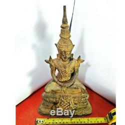 12 Thai Antique Look Buddha Phra Keaw Ratthana Luck Love Rich Protected RARE