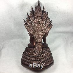 14 LEK NAM PEE Phra Nak Prok Naga Buddha Statue Fetish Thai Amulet worship