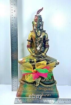 15 Holy Blessed Ngang Takrut Buddha Coin Statue Ajarn Kom Trivej Thai Amulet