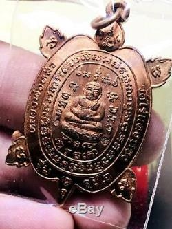 15360 Thai Amulet Turtle Pendant Sukjai Sankajai Good Happiness Buddha Liew 2537