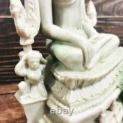 16071 Large Thai Buddha Statue Amulet Marble Fiberglass Chinnaraj Mass Chant