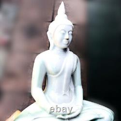 16439-large Thai Buddha Bucha Soton Statue Amulet Marble Fiber Glass Mass Chant
