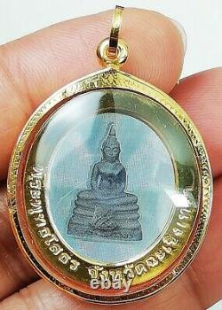 18K Gold Buddha Pendant Luang Phor Sothorn Amulet Carved Thai Jewelry Fine 9.7g
