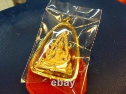 18K Gold Frame Thai Amulet Pendent Big Buddha Chinnarat Gold Pendent Women Gift