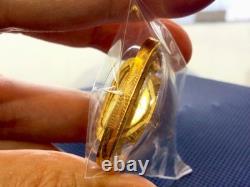18K Gold Frame Thai Amulet Pendent Big Buddha Chinnarat Gold Pendent Women Gift