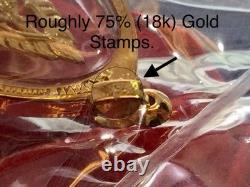 18K Gold Frame Thai Amulet Pendent Big Buddha Chinnarat Gold Pendent Women Gift