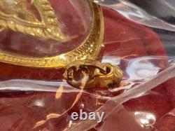 18K Gold Frame Thai Amulet Pendent Big Buddha Chinnarat Gold Pendent Women Gift