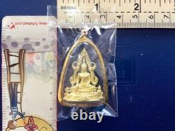 18K Gold Frame Thai Amulet Pendent Big Buddha Chinnarat Gold Pendent Women Gift