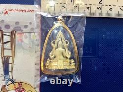 18K Gold Frame Thai Amulet Pendent Big Buddha Chinnarat Gold Pendent Women Gift
