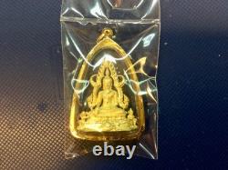 18K Gold Frame Thai Amulet Pendent Big Buddha Chinnarat Gold Pendent Women Gift