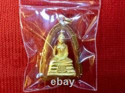 18K Gold Frame Thai Amulet Pendent Luang Por SoTorn Buddha Gold Pendent Gift